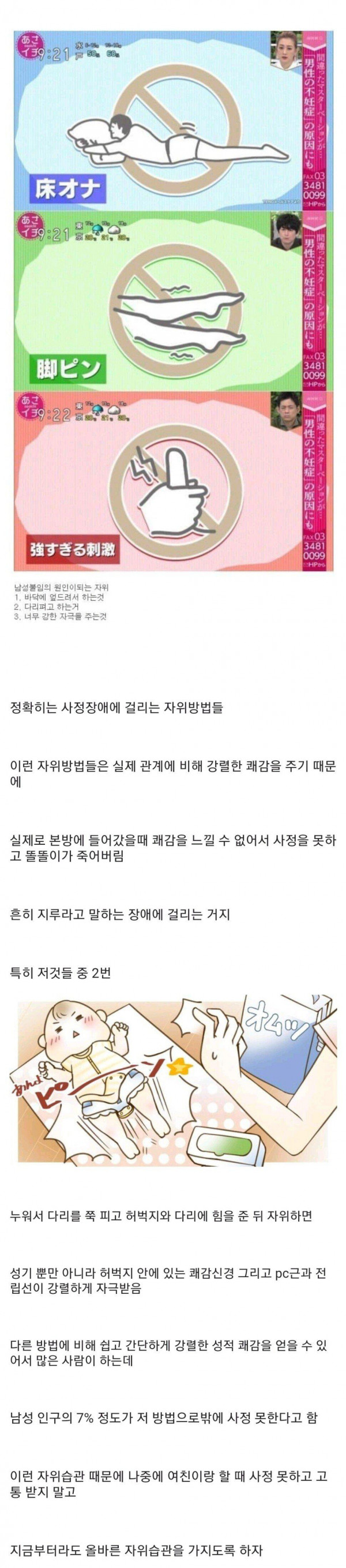 올바른 자위습관을 가져야하는 이유